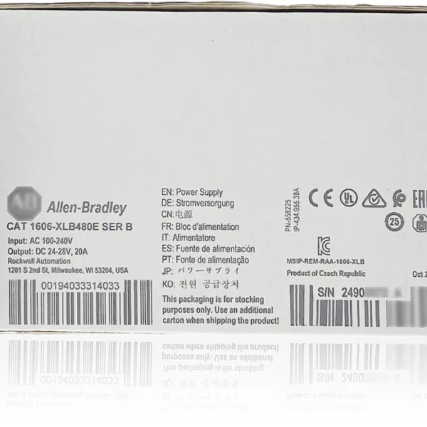 NEW Allen Bradley Power Supply 1606-XLB480E - fast shipping