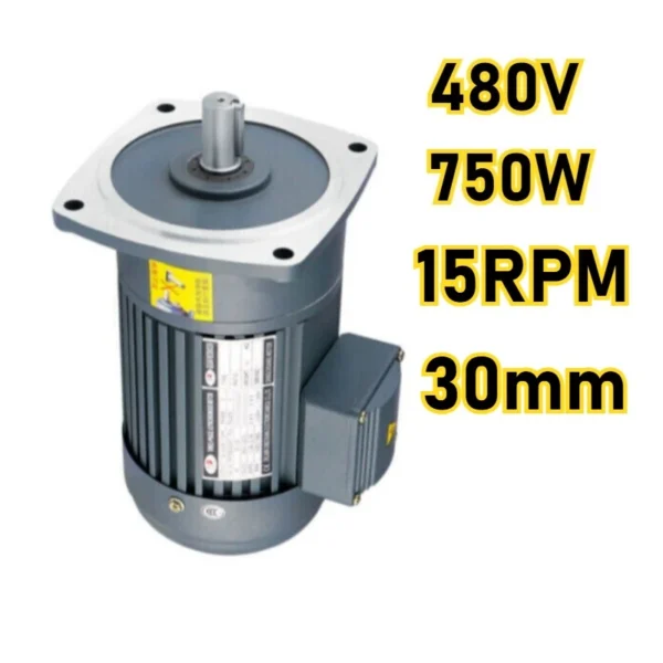 480V 750W 30mm 15RPM Three-Phase CWCCW Reduction Gear Motor Adjustable Speed