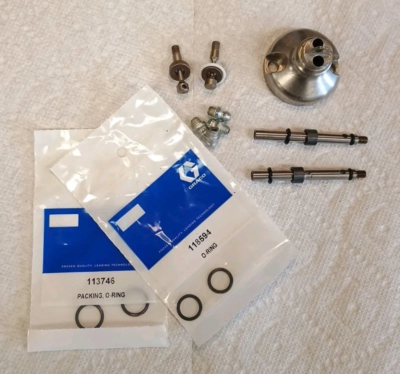 GRACO 255179255180 MD2 VALVE 15K445 HOUSING Nose 1:1 Used With New Parts 1 s l800 12846