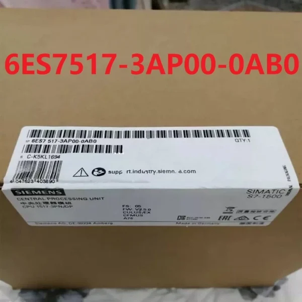 6ES7517-3AP00-0AB0 Siemens CPU Module 6ES7 5173 AP00 0AB0 IN BOX