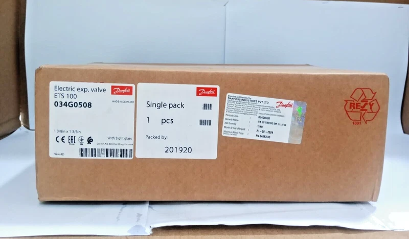 1PC- Danfoss 034G0508 Electric expansion valve, ETS 100 Solder ODF, 1 38,IP67y 1 s l800 15841