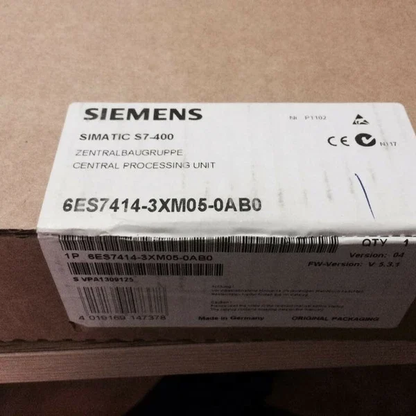 New Siemens 6ES7 414-3XM05-0AB0 6ES74143XM050AB0 6ES7414-3XM05-0AB0 CPU 414-3