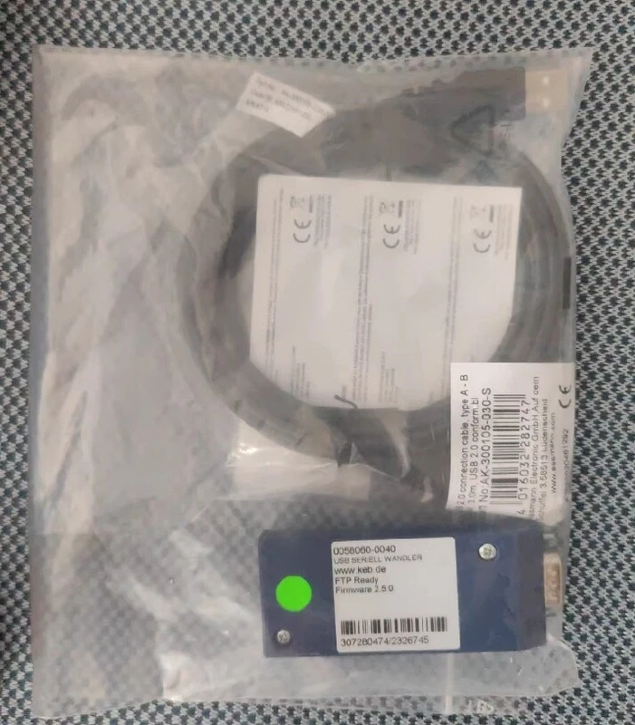 New Fit For KEB Communication Adapter 0058060-0040 USB SERIELL WANDLER 1 s l800 16146