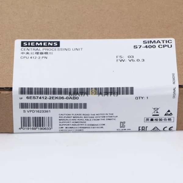 SIEMENS 6ES7412-2EK06-0AB0 6ES7 412-2EK06-0AB0 NEW IN BOX