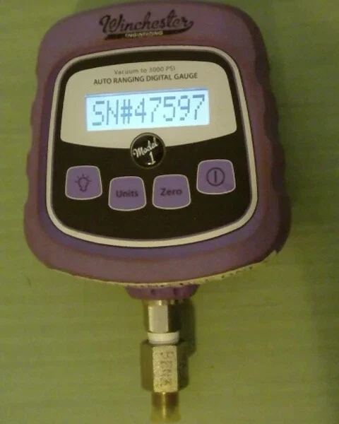 Winchester Engineering Model 1 Digital Pressure Gauge 3,000 PSI Used