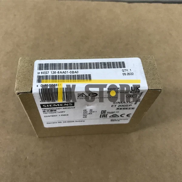 Unopened New In Box Siemens 6es7138-6aa01-0ba0 6es7 138-6aa01-0ba0