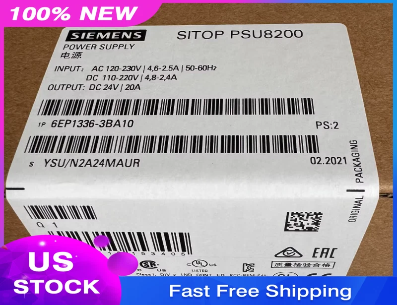 100% New Original 6EP1336-3BA10 Siemens PLC Module In US Fast Shipping 1 s l800 2227
