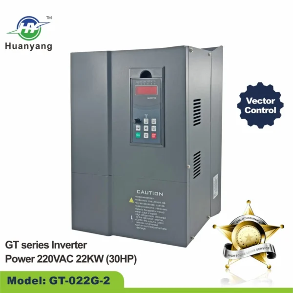 Huanyang VFD 220V 30HP 22KW Vector Control Variable Frequency Drive Inverter CNC