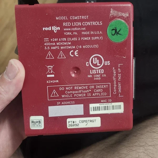 Red Lion CSMSTRGT Web Server Data Logger PLC