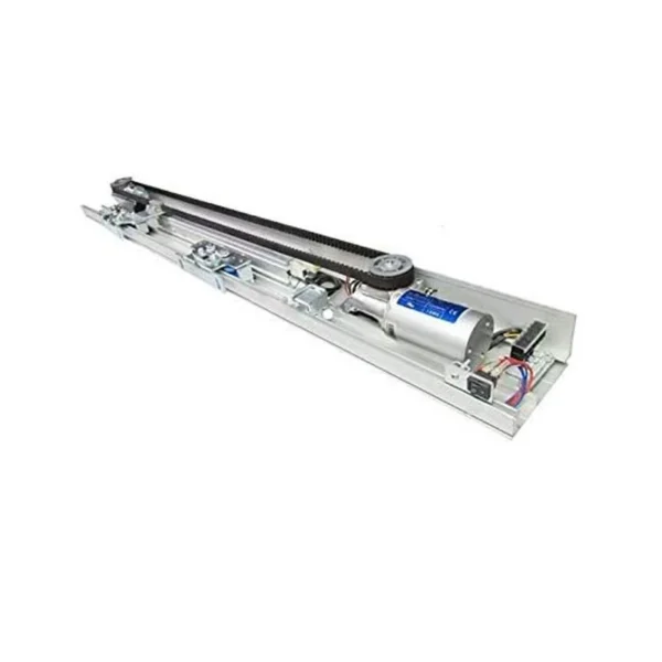 Commercial sliding door opener with microwave sensor