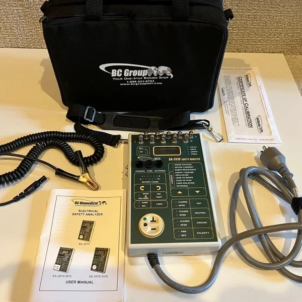 Electrical Safety Analyzer BC Biomedical 2010 Complete with bag, cables, extras