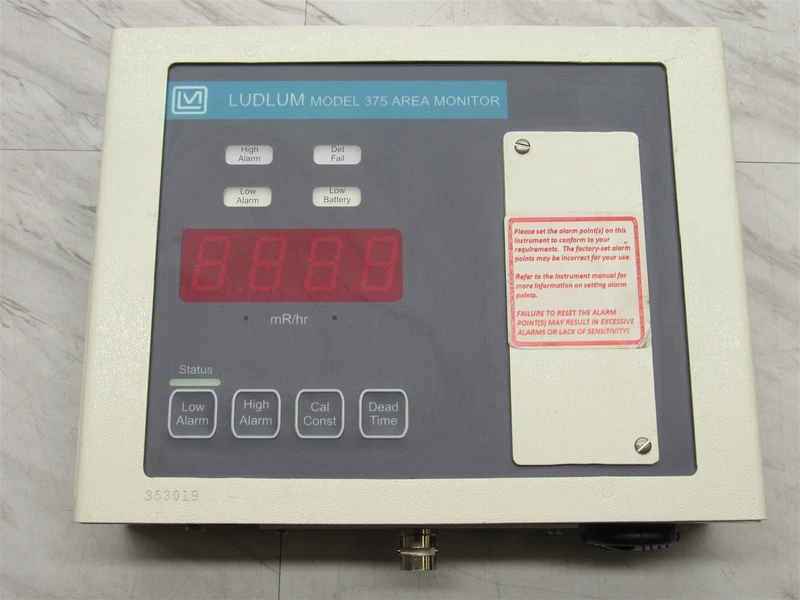 LUDLUM 375 Digital Area Monitor for Radiation Measurement and Detection 1 s l800 26496