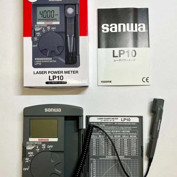 Sanwa LP10 Laser Power Meter 40mW Wide Optical Measurement Range New