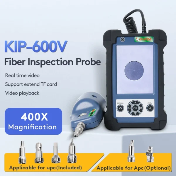 Komshine 400X Fiber Optic Inspection Probe, Fiber Optic Inspector ,Microscope