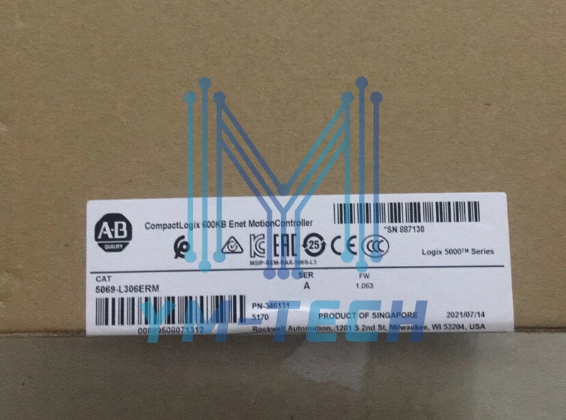 Allen-Bradley 5069-L306ERM A CompactLogix 600KB Factory Sealed New 1 s l800 4101