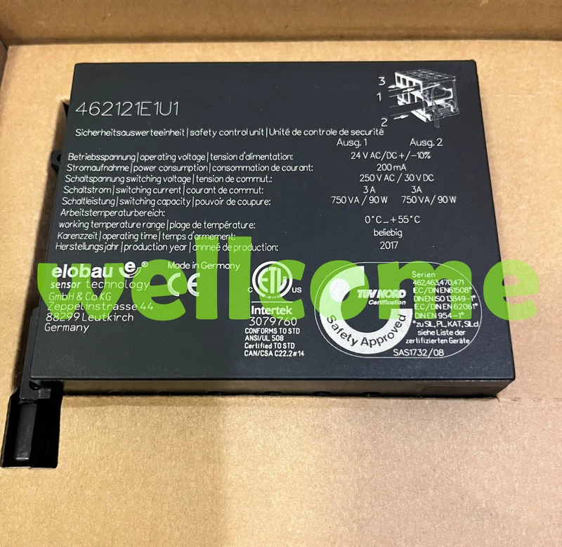 New elobau 462121E1U1 Safety Relay Modules Fast Shipping via FedEx or DHL 1 s l800 4669