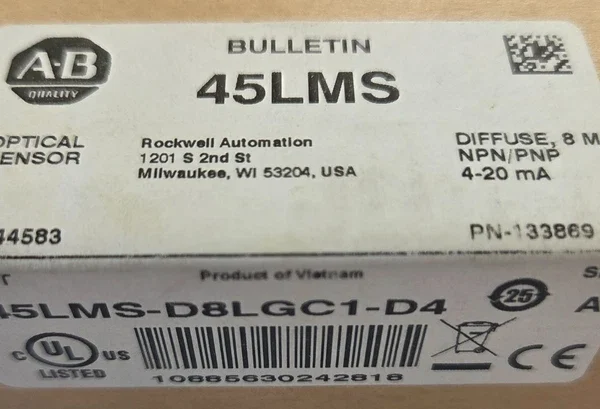 Allen-Bradley 45LMS-D8LGC1-D4, Laser Measurement Sensor (New)