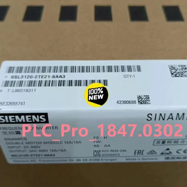 Brand New Siemens 6SL3120-2TE21-8AA3 6SL3 120-2TE21-8AA3 Fast delivery