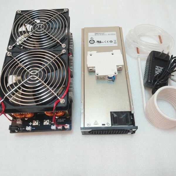 3000W ZVS Induction Heater with DC 53.5V Power Supply PSU DIY Heating Furnace