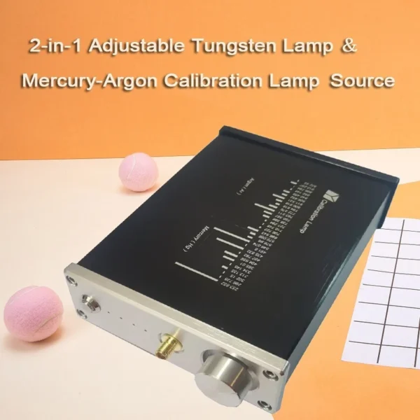 New 2-in-1 Adjustable Tungsten Lamp + Mercury-Argon Calibration Lamp Source