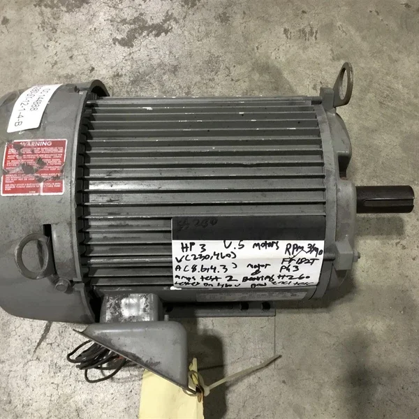 US Electrical Motors 3HP 230460V 3PH 3600 Rpm 2P 60HZ TEFC AC Motor
