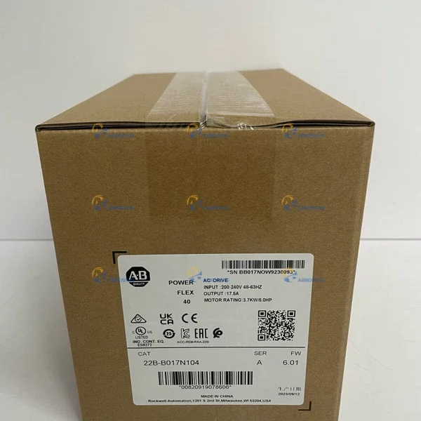 New Sealed 22B-B017N104 ALLEN BRADLEY PowerFlex 40 AC Drive 17A 5HP