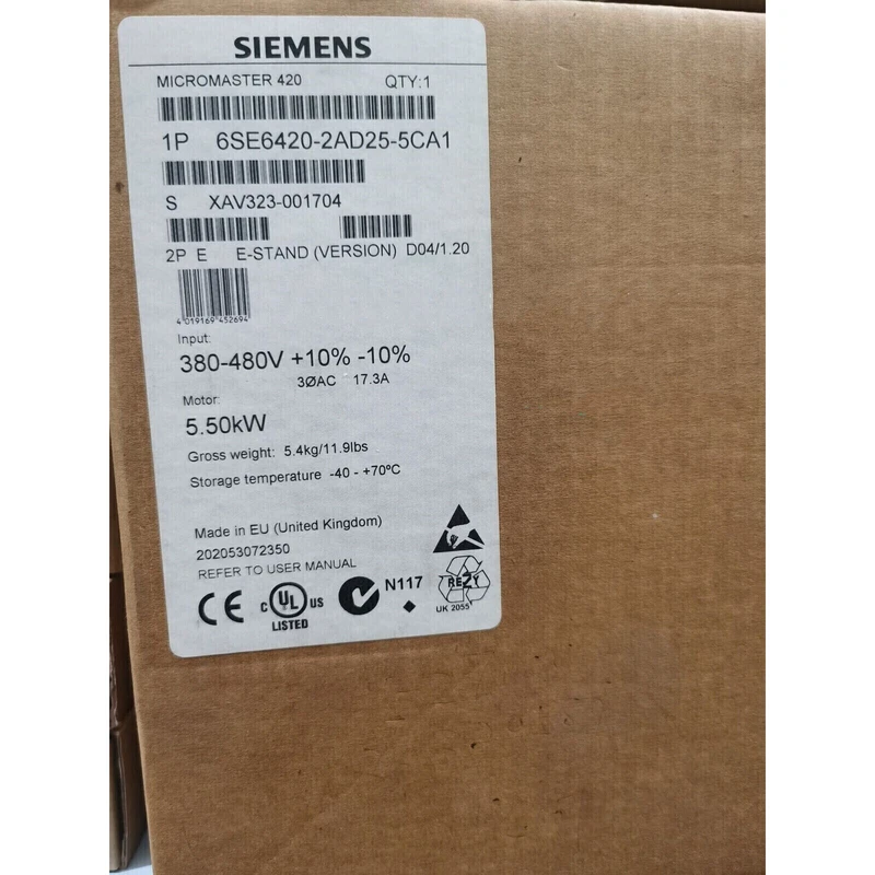 Siemens 6SE6420-2AD25-5CA1 Inverter 6SE6 420-2AD25-5CA1 New us free tax 1 s l800 905