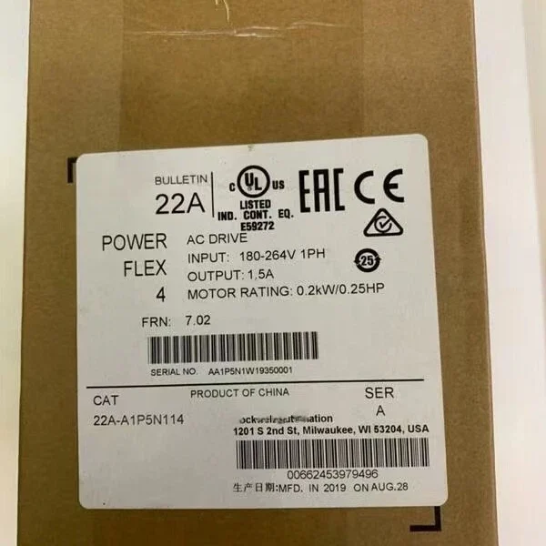 New AB 22A-A1P5N114 Free Shipping New in Box New Factory Sealed PLC