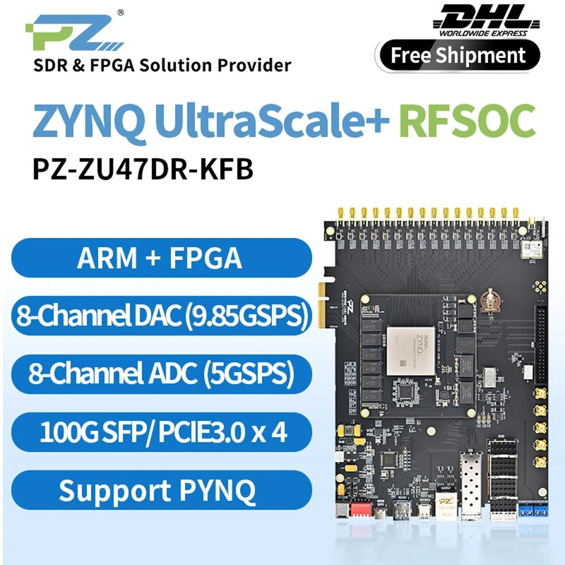 Puzhi FPGA Development Board Xilinx ZYNQ UltraScale+ RFSOC XCZU47DR ADC DAC 1 s l800 21