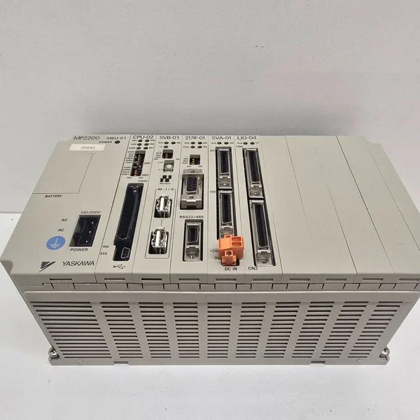 USED! YASKAWA PLC RACK MP2200 W/ CARD CPU-02 SVB-01 217IF-01-SVA-01-LIO-04