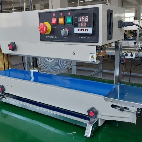 Continuous Automatic Band Sealer With Coding Printer FR-900V Vertical Type Ne oo
