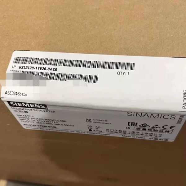 SIEMENS 6SL3120-1TE26-0AC0 S120 MOTOR MODULE